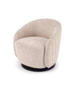 Fotel wypoczynkowy BASILIO 72 cm cappuccino / beżowy do salonu