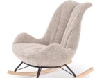 Fotel bujany LUIS 80 cm beżowy do salonu