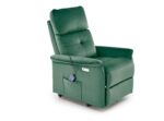 Fotel masujący SEMIR 2 z masażem 80 cm ciemny zielony velvet do salonu