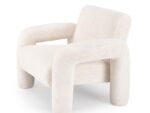 Fotel wypoczynkowy VARNA 88 cm kremowy do salonu
