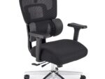 Fotel gabinetowy BOOSTER 67 cm czarny do biura i gabinetu