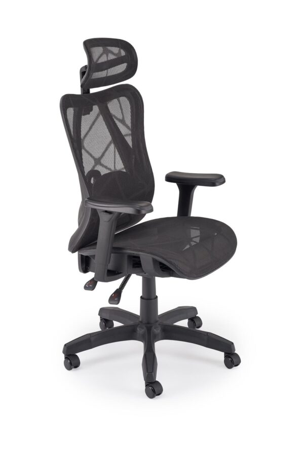 Fotel gabinetowy XERON 65 cm czarny do biura i gabinetu