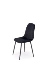 Krzesło K608 45 cm czarny zestaw 4 szt do jadalni