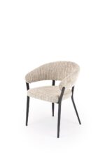 Krzesło K609 53 cm beżowy zestaw 2 szt do jadalni