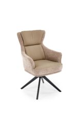 Krzesło K611 64 cm ciemny beżowy zestaw 2 szt do jadalni