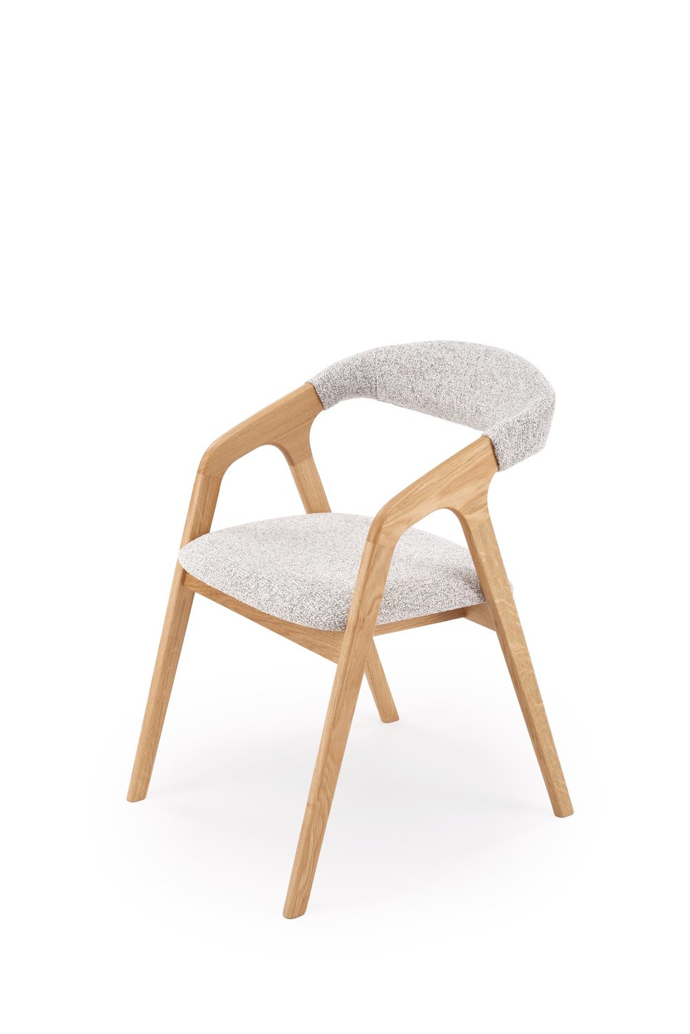 product-6677-1.jpg Krzesło BUENO 52 cm jasny popielaty / dąb naturalny zestaw 2 szt do jadalni - obrazek 1