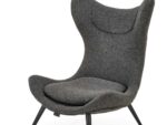 Fotel wypoczynkowy ATLANTIS 77 cm antracyt do salonu