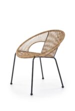 Fotel rattanowy BARI 60 cm naturalny do salonu