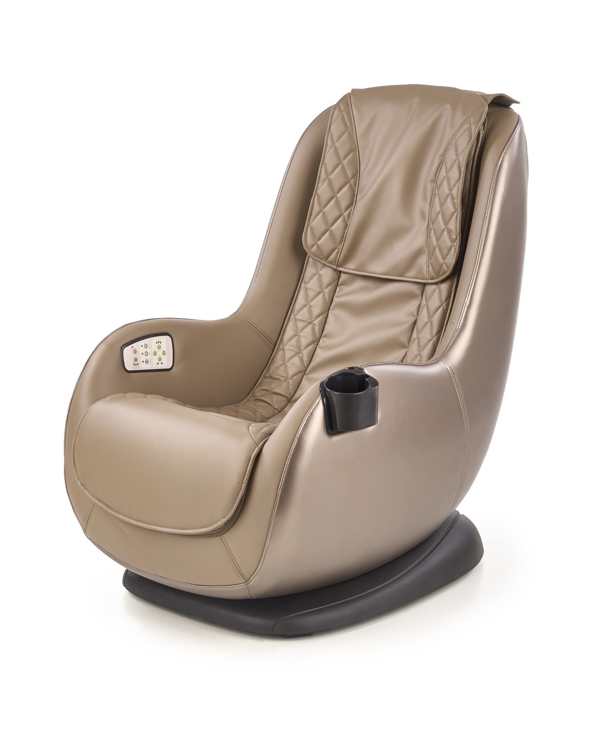 product-967-1.jpg Fotel masujący DOPIO 69 cm beżowy eco skóra z masażem do salonu - obrazek 1