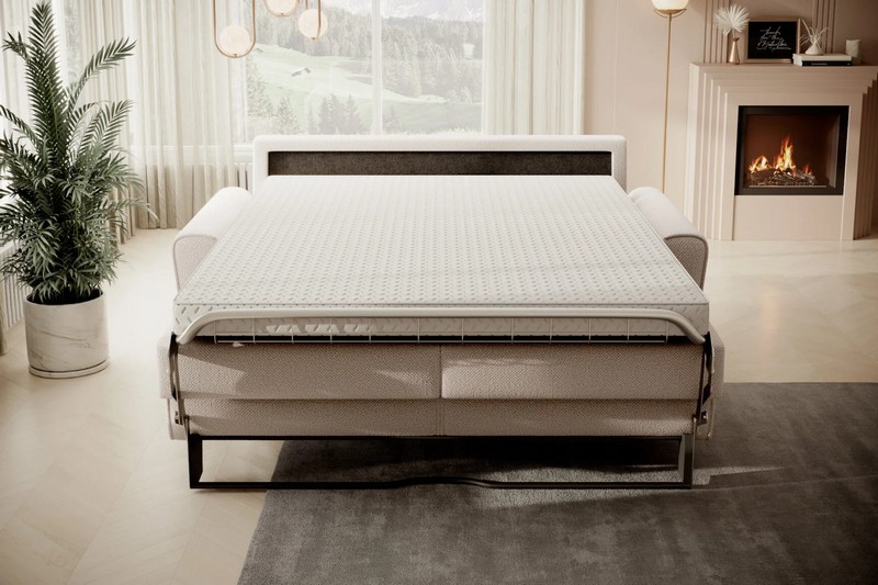 Sofa CAPRI 160 z funkcją spania | Włoski stelaż Wersal