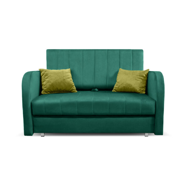 Sofa Basia 2-osobowa z funkcją spania i pojemnikiem EWA Meble