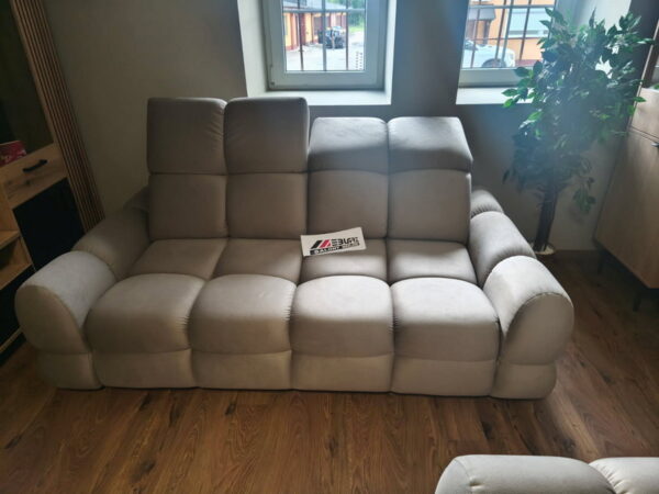 Sofa TOLLO 3E z elektrycznie wysuwanym siedziskiem Wersal — Tkanina solar 16