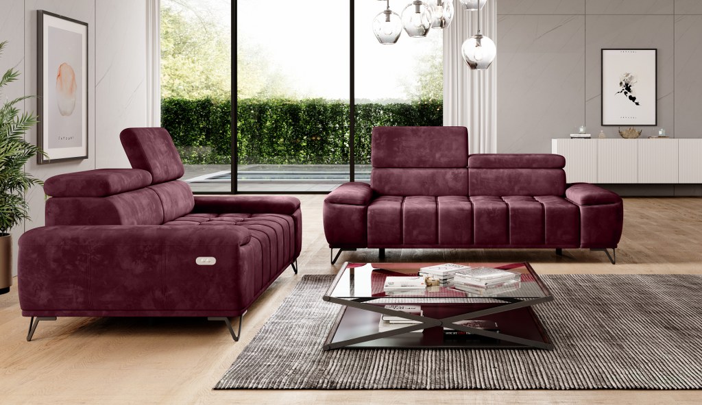 PALLADIO 2E Sofa z elektrycznie wysuwanym siedziskiem Sofa PALLADIO 2E z elektrycznie wysuwanym siedziskiem Wersal