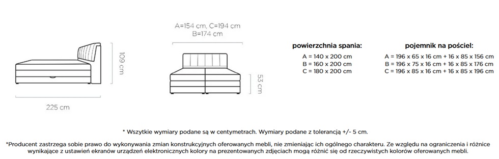 Łóżko kontynentalne DILMA z pojemnikiem | Materac bonell | Materac Pocket Wersal