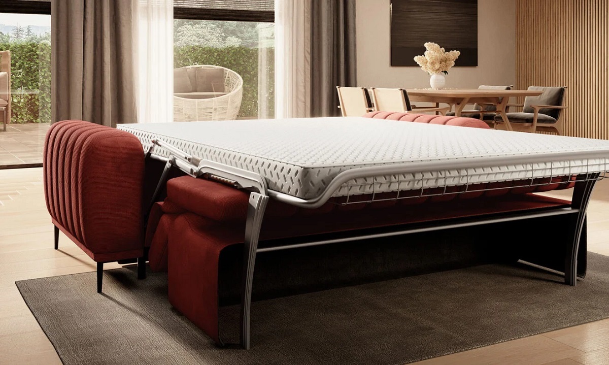 Sofa GANDI 140 z funkcją spania | Włoski stelaż Wersal