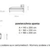 Łóżko LUCIO | Materac mini Bonell | Materac Pocket Wersal