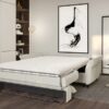 Sofa MANZO 140 z funkcją spania | Włoski stelaż Wersal