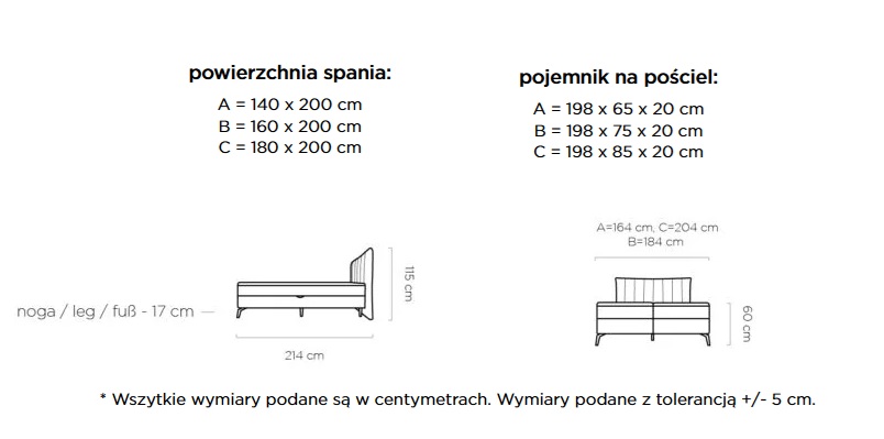 Łóżko kontynentalne MARTINA z pojemnikiem | Materac Pocket | Top zintegrowany Wersal