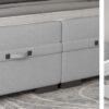 SEMENO Łóżko kontynentalne z pojemnikiem 140x200 | Materac Mini Pocket | Materac Pocket Łóżko kontynentalne SEMENO z pojemnikiem | Materac Mini Pocket | Materac Pocket Wersal