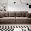 Sofa TIGA big z elektrycznie wysuwanym siedziskiem Wersal — Tkanina aphrodite 04