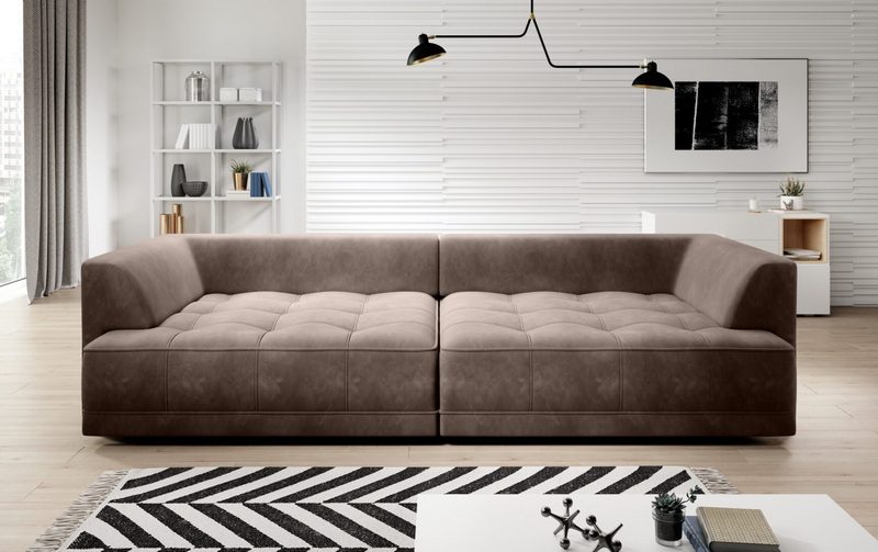 Sofa TIGA big z elektrycznie wysuwanym siedziskiem Wersal — Tkanina aphrodite 04