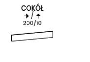 TIFFANY Cokół CU01 | 200 cm Liveo