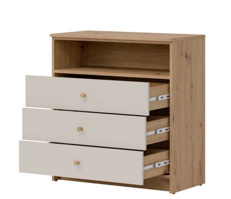 Komoda TIMO 3 szuflady + półka TM01 Liveo