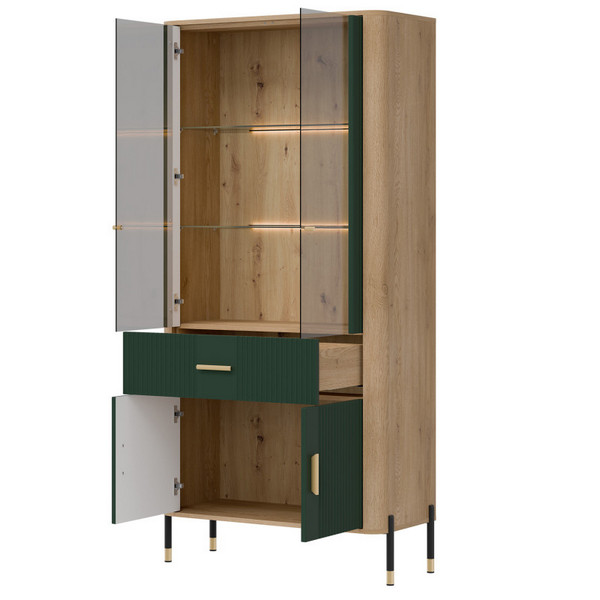 Witryna DANTE DT14 | zielony mat Liveo
