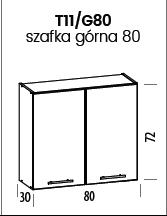 liveo-7b9501fb6c5eb274d6690b59.jpg Szafka TIFFANY T11/G80 | Górna 80 Liveo