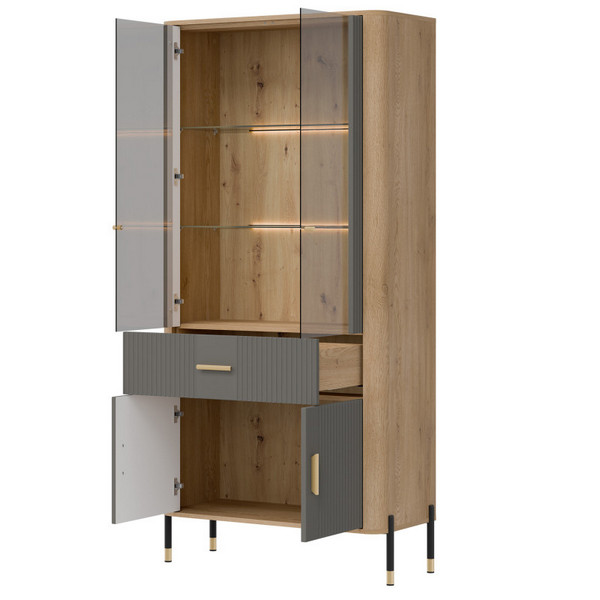 liveo-876358cacec8fd5a3da16286.jpg Witryna DANTE DT14 | szary mat Liveo