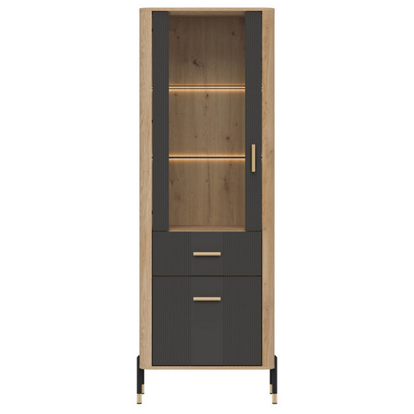 Witryna DANTE DT13 L/P | antracyt mat Liveo