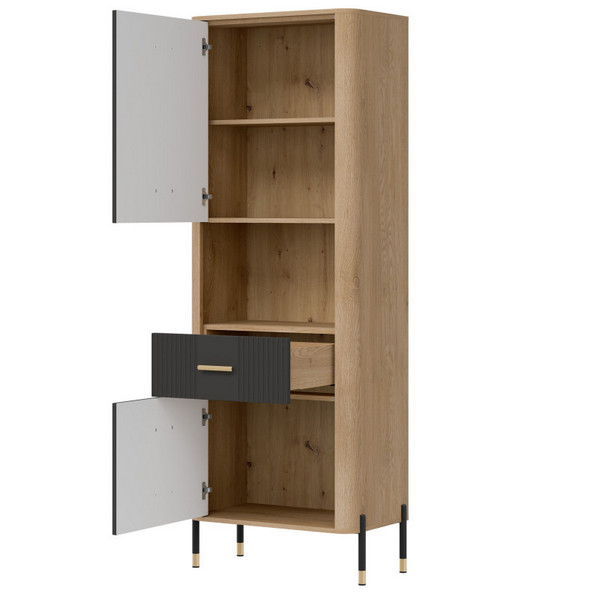 Regał DANTE DT15 L/P | antracyt mat Liveo