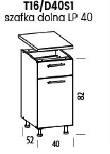 liveo-aec2adb3f652d1f17ca1fe7a.jpg Szafka TIFFANY T16/D40S1 | Dolna 40 1 szuflada Liveo