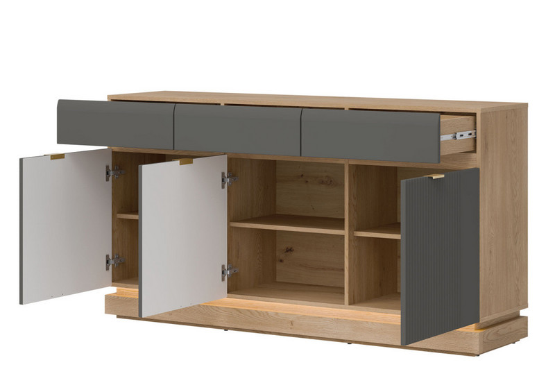 Komoda MILTON ML03 | szary Liveo