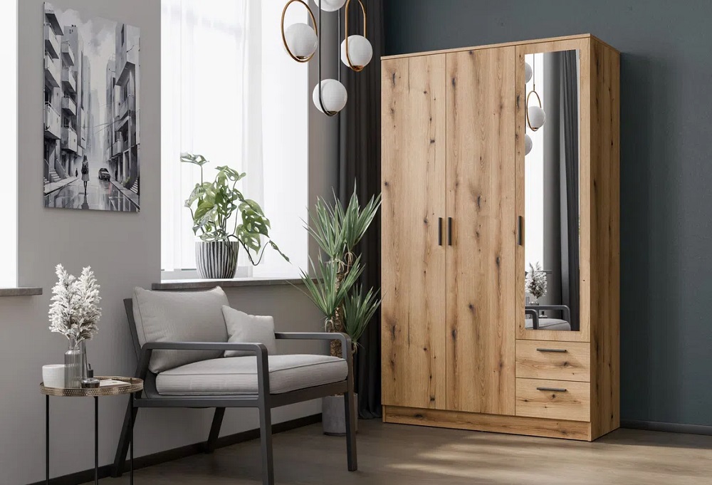 liveo-c742604ab92105a54588be26.jpg Szafa MONTANA z lustrem MT03 | Dąb evoke Liveo