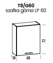 Szafka TIFFANY T8/G60 | Górna 60 Liveo