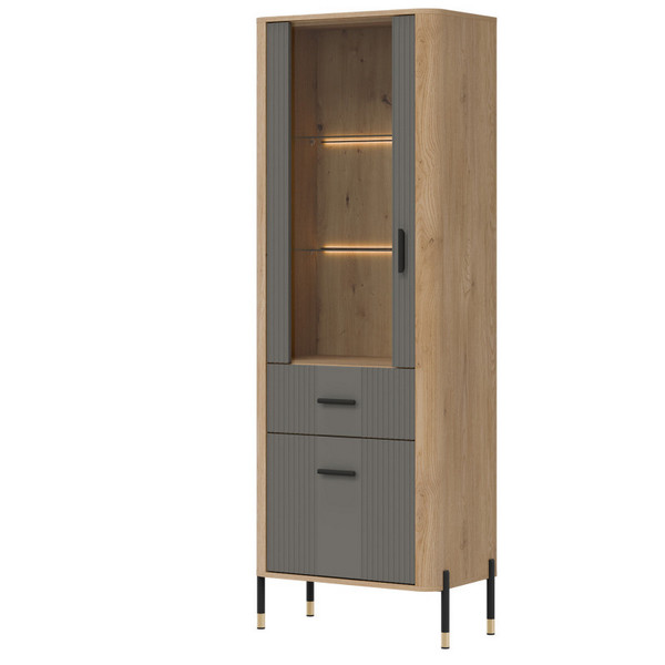 Witryna DANTE DT13 L/P | szary mat Liveo