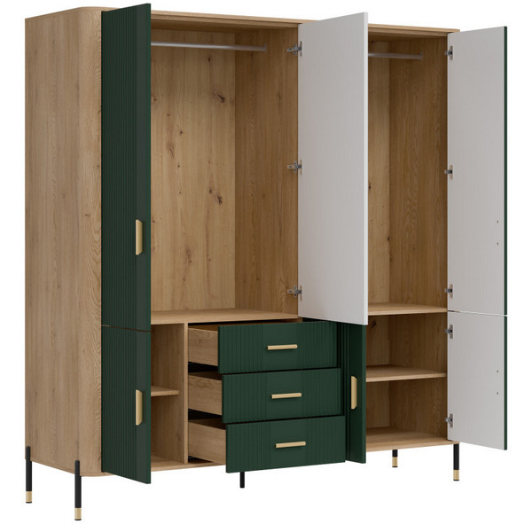 liveo-e155048dbd61d44e3e39fe6f.jpg Szafa DANTE DT17 Z LUSTREM | zielony mat Liveo