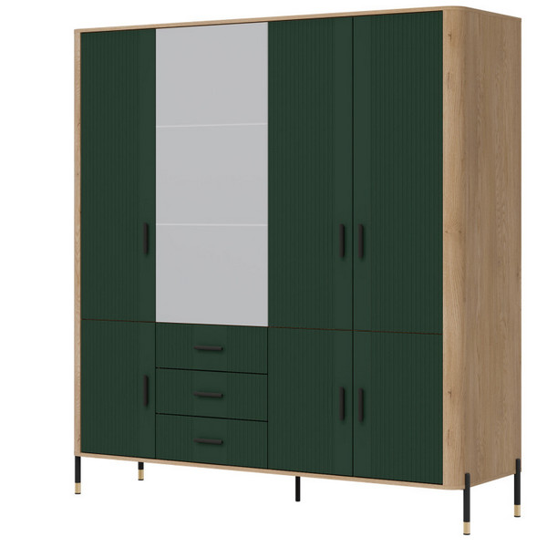 liveo-e3845b49f07aade9901b778c.jpg Szafa DANTE DT17 Z LUSTREM | zielony mat Liveo