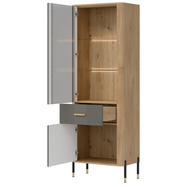 Witryna DANTE DT13 L/P | szary mat Liveo