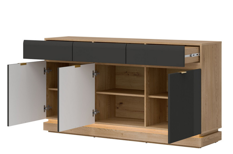Komoda MILTON ML03 | antracyt Liveo