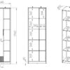 Szafa TORINO 04 ML Meble – 64 cm