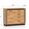 URSO - wymiary Komoda URSO 07 ML Meble