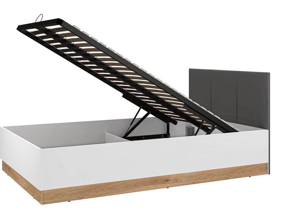 Łóżko TORINO 1201 ML Meble – 120 × 200 cm, podnoszony stelaż