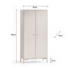 Szafa SANDRO 01 89 cm — kaszmir (cashmere) ML Meble