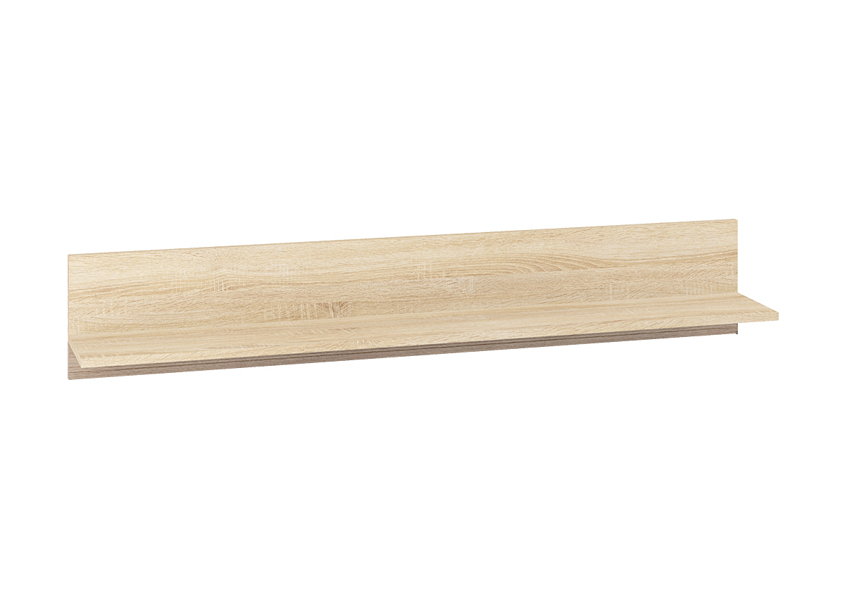Półka wisząca CASTEL 16 138 cm — sonoma jasna / sonoma trufel ML Meble