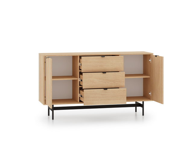 Komoda REYNOS 05 150 cm — dąb mavelie naturalny ML Meble