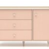 Komoda MEVEL 05 120 | Millenial Pink + Piasek Pustyni ML Meble