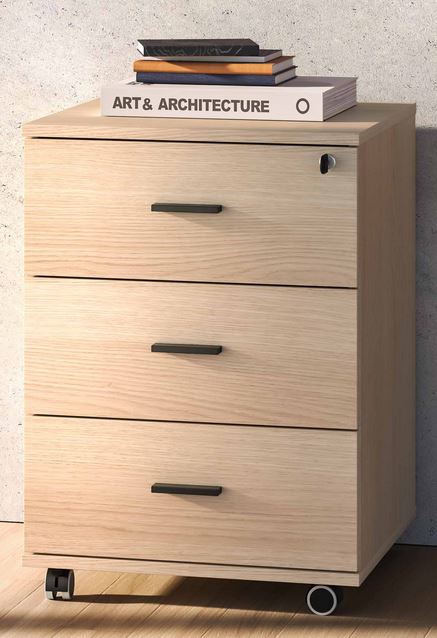 Kontener biurowy ODELIS 07 46 cm — dąb lindberg ML Meble