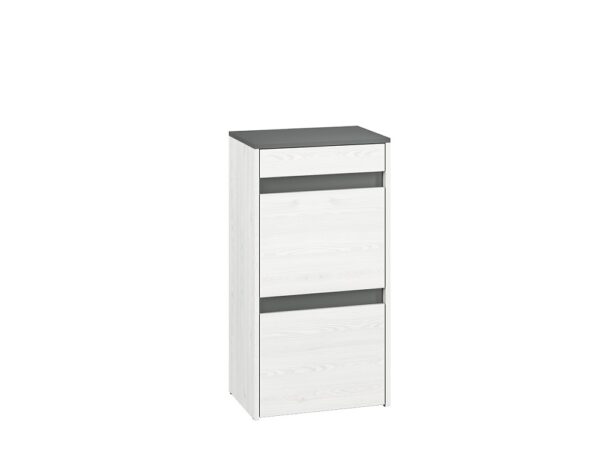 mlmeble-8ab992b0d9241c74f2991fed.jpg Szafka na buty HYGA 04 50 cm — sosna śnieżna / antracyt ML Meble